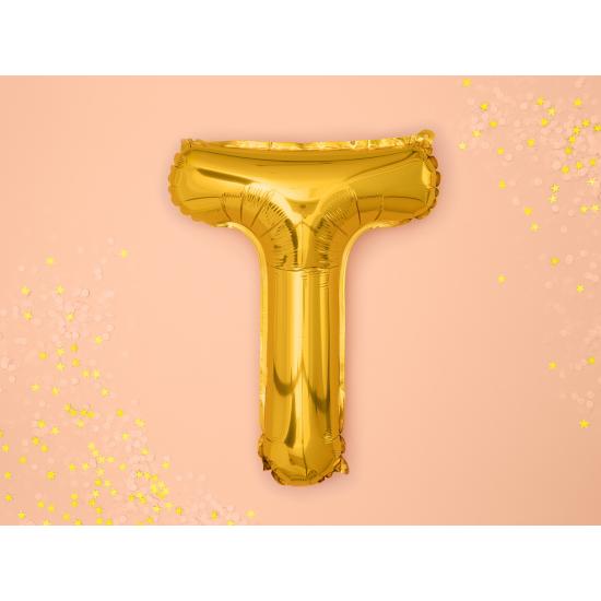 Globo foil letra T dorado