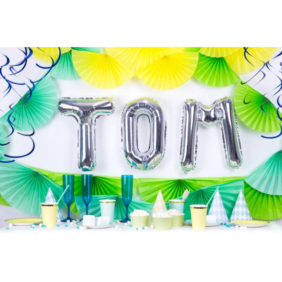 Globo foil letra T plateado Globo foil letra T plateado