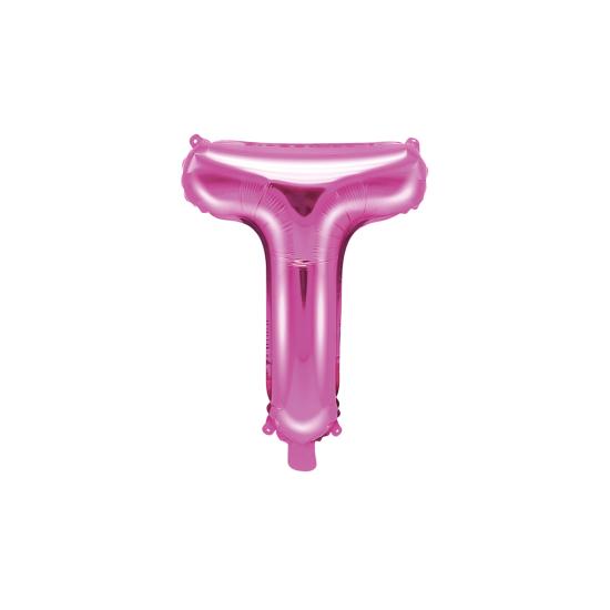 Globo foil letra T rosa oscuro Globo foil letra T rosa oscuro