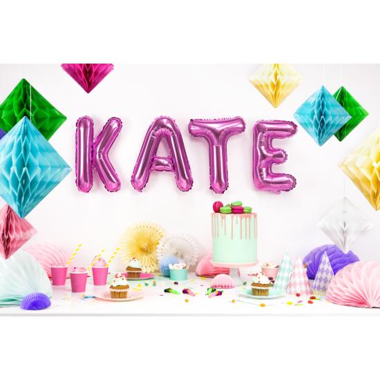 Globo foil letra T rosa oscuro Globo foil letra T rosa oscuro