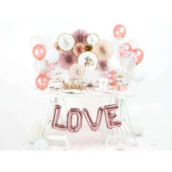 Globo foil letra V oro rosa (35 cm) Globo foil letra V oro rosa (35 cm)