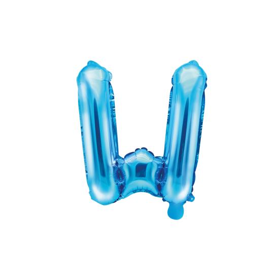 Globo foil letra W azul (35 cm)