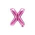 Globo foil letra X rosa oscuro (35 cm)