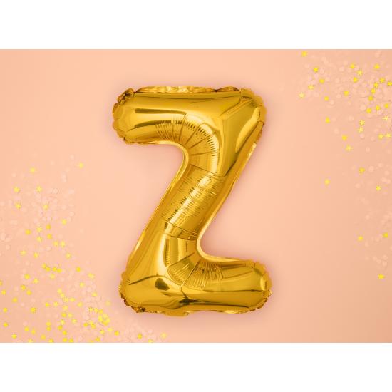 Globo foil letra Z dorado (35 cm) Globo foil letra Z dorado (35 cm)