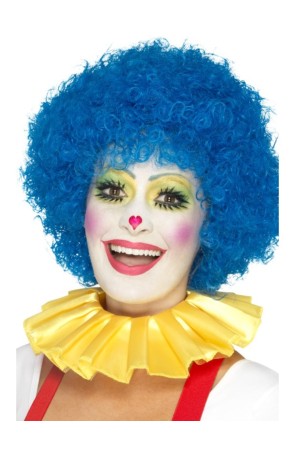 Gorguera de payaso amarilla para adulto