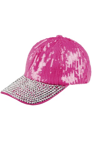 Gorra de Lentejuelas Rosa para adulta