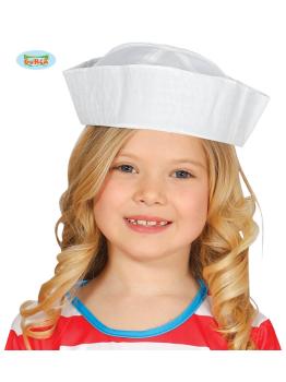 Gorro de marinero blanco infantil ^