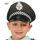 Gorro de policía negro infantil