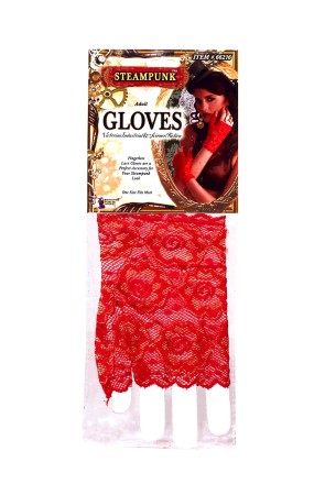 Guantes de Steampunk de rojos