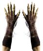 Guantes de esqueleto peludo para adulto