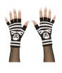 Guantes de rayas y calaveras