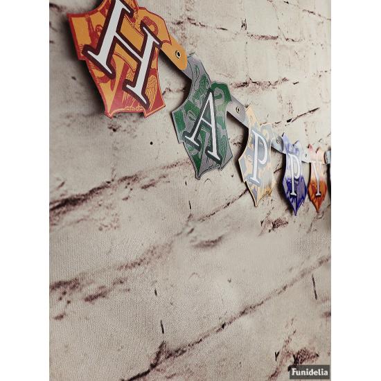 Guirnalda Happy Birthday Harry Potter - Hogwarts Houses