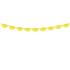 Guirnalda de abanicos de papel decorativos amarillo