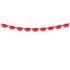 Guirnalda de abanicos de papel decorativos rojo