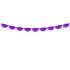 Guirnalda de abanicos de papel decorativos violeta