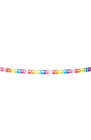 Guirnalda multicolor con el símbolo de la paz