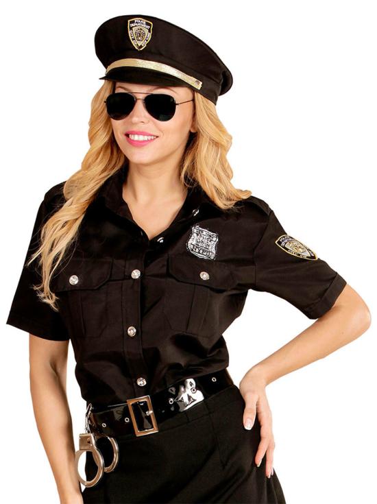 Kit de camisa y gorro de policía para adulta