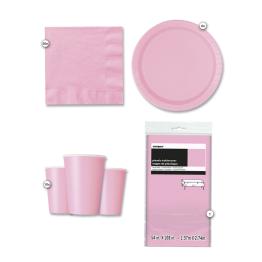 Kit de fiesta rosa 8 personas