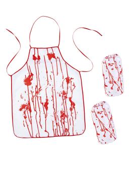 Kit disfraz de asesino carnicero ensangrentado