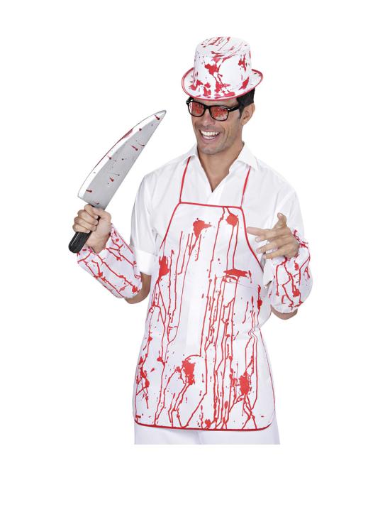 Kit disfraz de asesino carnicero ensangrentado