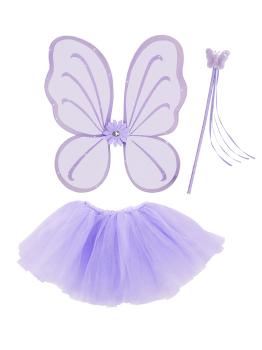 Kit disfraz de Hada Morada para niña