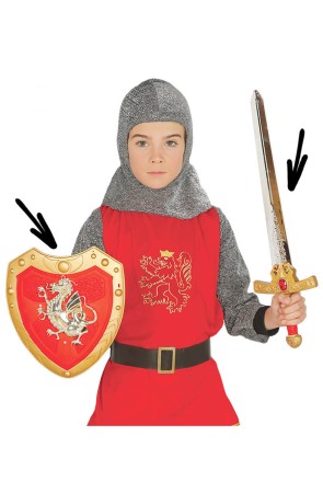 Kit soldado medieval infantil