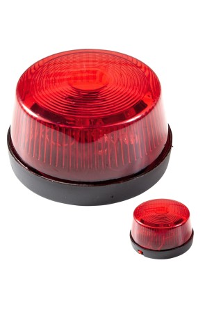 Luz parpadeante de sirena roja