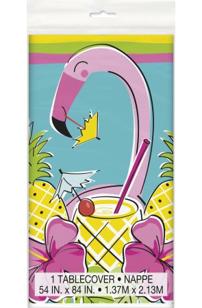 Mantel con flamenco y piña tropical - Tropi-cool