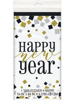 Mantel rectangular de Nochevieja - Happy New Year