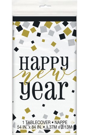 Mantel rectangular de Nochevieja - Happy New Year