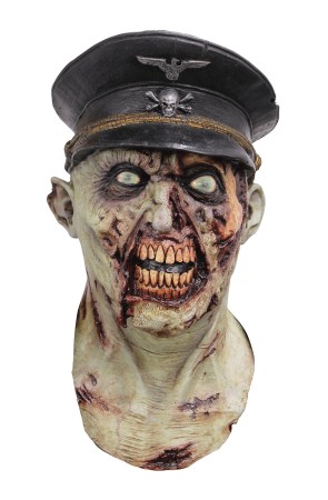 Máscara de Capitán del ejercito zombie para adulto