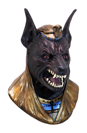 Máscara Dios Egipcio Anubis látex para adulto.
