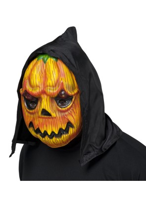 Máscara de calabaza con capucha