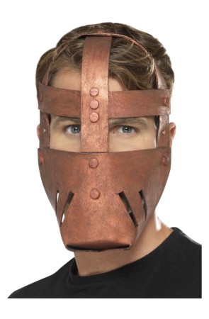 Máscara de guerrero romano de bronce para adulto