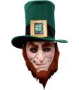 Máscara de leprechaun irlandés de látex para adulto