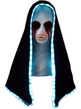 Máscara de monja La Purga con capucha iluminada