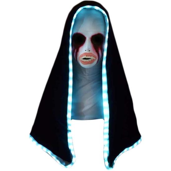 Máscara de monja La Purga con capucha iluminada