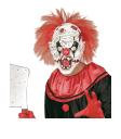 Máscara de payaso loco zombie con pelo
