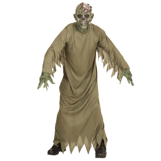 Máscara de zombie con cráneo abierto para adulto