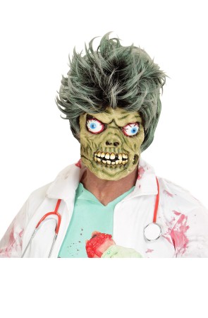 Máscara de zombie verde.^`