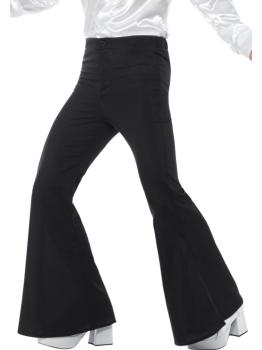 Pantalón de los 70 negro para hombre
