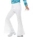 Pantalón de los años 70 blanco para hombre