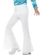Pantalón de los años 70 blanco para hombre