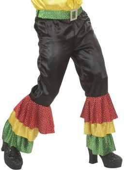 Pantalón Rumbero Negro con lentejuelas para hombre