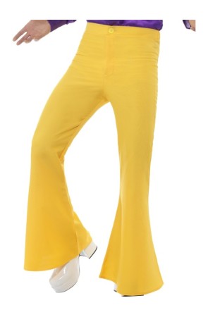 Pantalones de los 70 amarillo para hombre