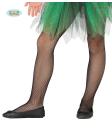 Pantys de rejilla negras infantiles
