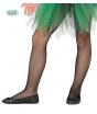 Pantys de rejilla negras infantiles