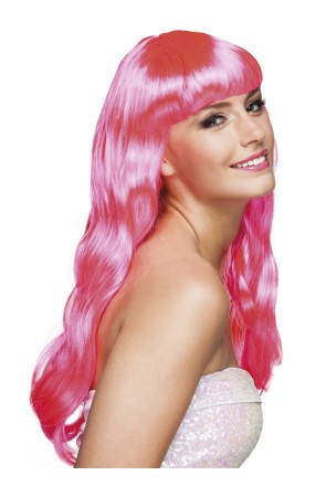 Peluca Chique rosa sensual para mujer