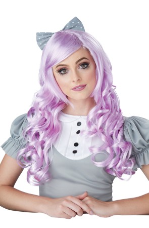 Peluca Cosplay doll lila para mujer