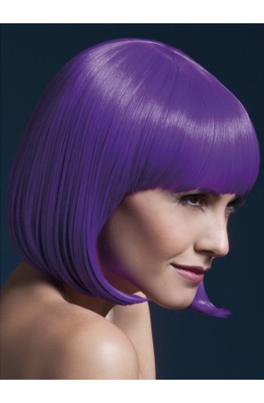 Peluca Elise morada